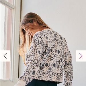 NWT Free People June Bug Printed Sweat